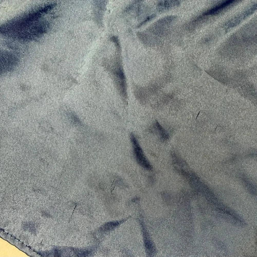 90s Victoria's‎ Secret Satin Sleep Shorts Size M Blue Lingerie Y2K Coquette VTG